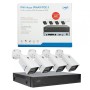 Kit supraveghere video PNI House IPMAX POE 3, NVR cu 4 porturi POE, ONVIF si 4 camere cu IP 3MP, de exterior, Power over Etherne