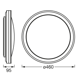 Plafoniera LED RGB inteligenta Ledvance SMART+ Wifi Orbis Circle 46...