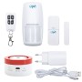 Sistem de alarma wireless PNI Safe House PG600, sistem inteligent de securitate pentru casa, conectare wireless, alarma antiefra