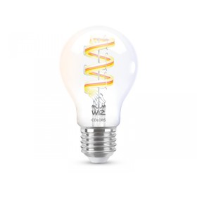 Bec LED RGB inteligent WiZ Connected Filament Clear A60, Wi-Fi, E27...