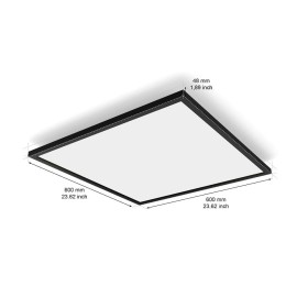 Panou LED Philips Hue Aurelle SQ, Bluetooth, 39W, 3750 lm, lumina a...