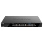 Switch D-Link DGS-1520-28MP, 28 porturi Gigabit,24 x 10/100/1000Base-T, 2 x 10GBase-T, 2 x 10G SFP+, Switching Capacity: 128 Gbp