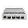 Mikrotik CRS305-1G-4S+OUT FIBERBOX PLUS, Procesor: 800 MHz dual core, Sistem operare: RouterOS v7 / SwOS, 256Mb RAM, 16MB Flash,