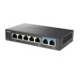 D-Link switch DMS-107, 7 porturi, Standarde si protocoale: IEEE 802.3 10BASE-T,  IEEE 802.3u 100BASE-TX,  IEEE 802.3ab 1000BASE-