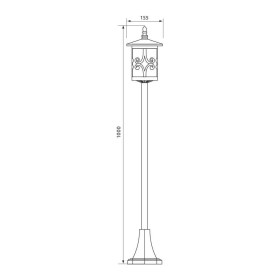 Stalp pentru iluminat exterior Vivalux JARDIN, E27, max. 1x60W, IP4...