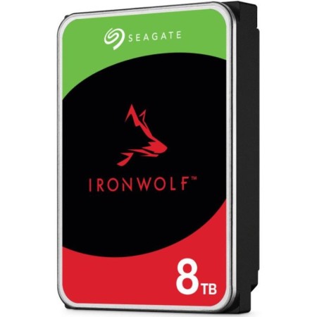 HDD NAS SEAGATE IronWolf 8TB CMR, 3.5", 256MB, 5400RPM, SATA, Rescue Services 3 ani, TBW: 180