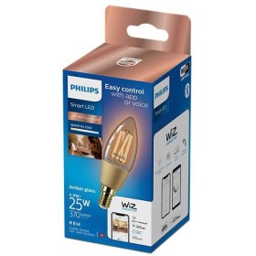 Bec LED inteligent vintage (decorativ) Philips Filament Candle Ambe...