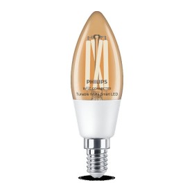 Bec LED inteligent vintage (decorativ) Philips Filament Candle Clea...