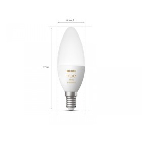 Bec LED inteligent Philips Hue B39, Bluetooth, E14, 4W, 470 lm, lum...