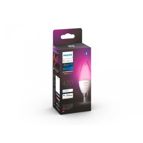 Bec LED RGB inteligent Philips Hue B39, Bluetooth, E14, 5.3W, 470 l...