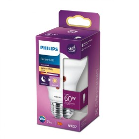 Bec LED cu senzor de lumina Philips A60, EyeComfort, E27, 7.5W (60W...
