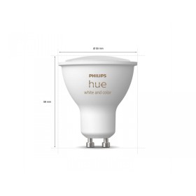 Pachet 3 Becuri LED RGB inteligente Philips Hue Spot, Bluetooth, GU...