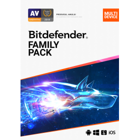 Licenta retail Bitdefender Family Pack - protectie anti-malwarecomp...