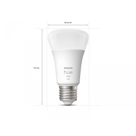 4 Becuri LED inteligente Philips Hue A60, Bluetooth, E27, 9W (60W),...