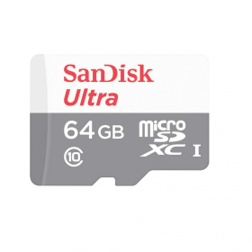 SanDisk Ultra microSDXC 64GB + SD Adapter 100MB/s Class 10 UHS-I- Tablet Packaging